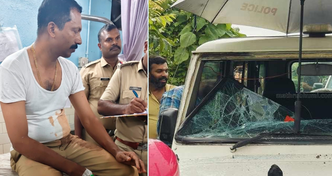 ല​ഹ​രി​പാ​ർ​ട്ടി​ക്കി​ടെ സം​ഘ​ർ​ഷം; പോ​ലീ​സി​നു​ നേ​രേ  ഗു​ണ്ടാ ആ​ക്ര​മ​ണം