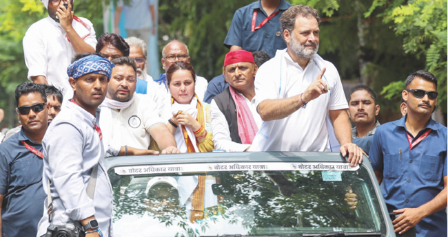 വോ​ട്ട​ർ അ​ധി​കാ​ർ യാ​ത്ര രാ​ജ്യ​വ്യാ​പ​കമാക്കും: രാഹുൽ ഗാന്ധി