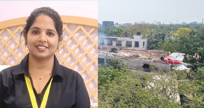 അ​ഹ​മ്മ​ദാ​ബാ​ദി​ൽ​ വി​മാ​നം ത​ക​ർ​ന്ന് മ​രി​ച്ച​വ​രി​ൽ പ​ത്ത​നം​തി​ട്ട സ്വ​ദേ​ശി​നി ര​ഞ്ജി​ത ആ​ർ. നാ​യ​രും