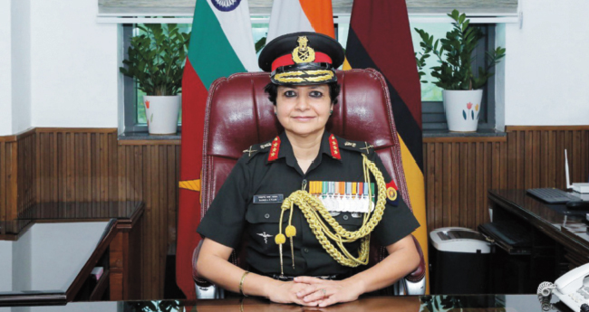 കരസേനയുടെ  മെഡിക്കൽ സർവീസ്  തലപ്പത്തേക്ക്  ആദ്യ വനിത
