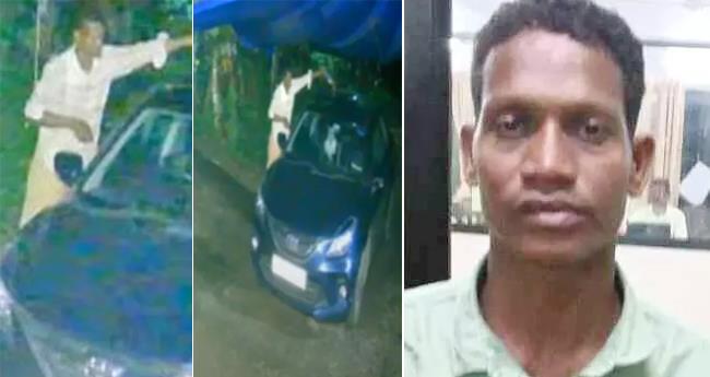 വീ​ട്ടു​മു​റ്റ​ത്ത് കി​ട​ന്ന കാ​ർ ക​ത്തി​ച്ച സം​ഭ​വം; മു​ൻ​വൈ​രാ​ഗ്യ​മെ​ന്ന് പ്ര​തി