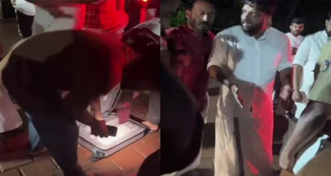 നി​ല​മ്പൂ​രി​ലും പെ​ട്ടി​പ​രി​ശോ​ധ​ന; ഷാ​ഫി​യും രാ​ഹു​ലും സ​ഞ്ച​രി​ച്ച വാ​ഹ​നം ത​ട​ഞ്ഞ​തി​ൽ പ്ര​തി​ഷേ​ധം