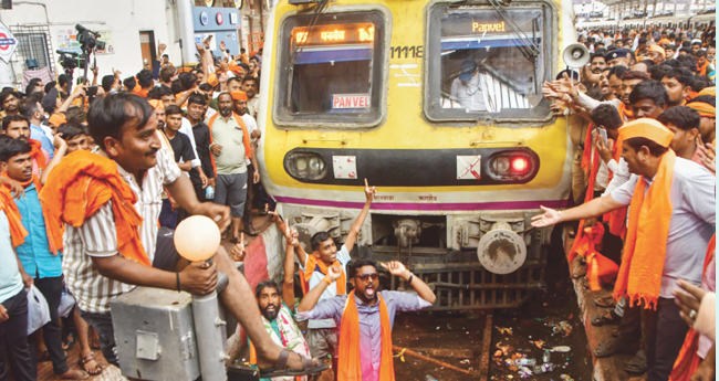 മ​റാ​ഠ സംവരണ പ്രക്ഷോഭം: മുംബൈ സ്തം​ഭി​ച്ചെന്ന് ഹൈക്കോടതി