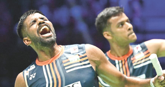 മെ​​ഡ​​ലു​​റ​​പ്പി​​ച്ച് സ്വാ​​ത്വി​​ക്-  ചി​​രാ​​ഗ് സ​​ഖ്യം