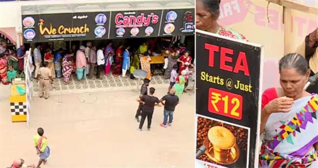 ഒരു ഗ്ലാസ് ചായയ്ക്ക് ഒരുകിലോ തക്കാളി ഫ്രീ; വിചിത്ര ഓഫറുമായി കടയുടമ