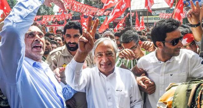 ജ​മ്മു കാ​ഷ്മീ​രി​ൽ ക​ന​ൽത്ത​രി​യാ​യി ത​രി​ഗാ​മി; കു​ൽ​ഗാ​മി​ൽ ചെ​ങ്കൊ​ടി പാ​റി​ച്ച് സി​പി​എം