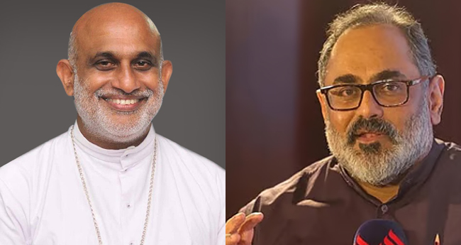 രാജീവ് ചന്ദ്രശേഖർ മാർ തട്ടിലുമായി കൂടിക്കാഴ്ച നടത്തി