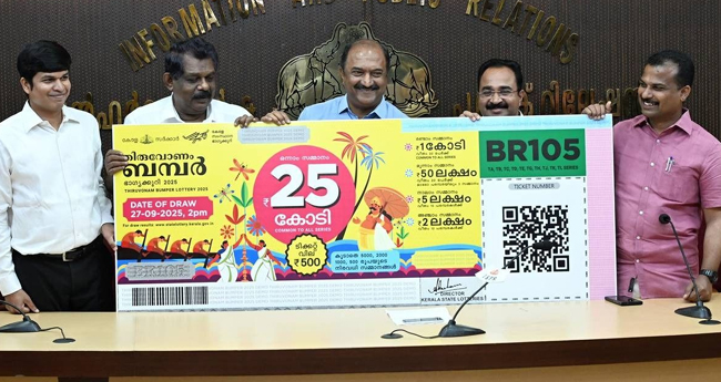 തി​രു​വോ​ണം ബം​പ​ർ വി​ല്പ​ന  32 ല​ക്ഷം ക​ട​ന്നു