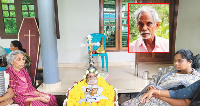 അ​ഗ​തി​മ​ന്ദി​ര​ത്തി​ൽ മ​രി​ച്ച പി​താ​വി​നായി വീ​ട് തു​റ​ന്നു​കൊ​ടു​ക്കാ​തെ മ​ക​ൻ