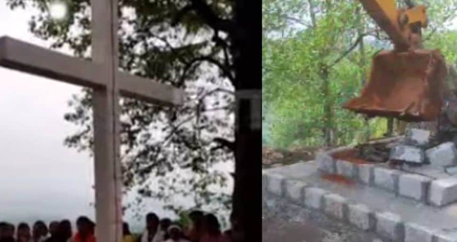 കുരിശ് പിഴുതുമാറ്റിയ സംഭവം; വ​നം​വ​കു​പ്പി​നു  തി​രി​ച്ച​ടി​യാ​യി ത​ഹ​സി​ൽ​ദാ​റു​ടെ ഹി​യ​റിം​ഗ് റി​പ്പോ​ർ​ട്ട്