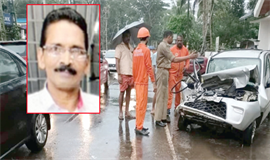 കാ​ർ ടോ​റ​സി​ലി​ടി​ച്ച് ഗൃ​ഹ​നാ​ഥ​ൻ മ​രി​ച്ചു