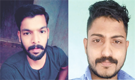 ബൈക്ക് യാത്രികരായ  യുവാക്കൾ ലോറി കയറി മരിച്ചു