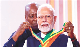മോ​ദി​ക്ക് ഘാ​ന​യു​ടെ  പരമോന്നത പു​ര​സ്കാ​രം