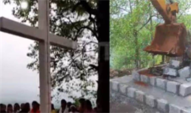 കുരിശ് പിഴുതുമാറ്റിയ സംഭവം; വ​നം​വ​കു​പ്പി​നു  തി​രി​ച്ച​ടി​യാ​യി ത​ഹ​സി​ൽ​ദാ​റു​ടെ ഹി​യ​റിം​ഗ് റി​പ്പോ​ർ​ട്ട്