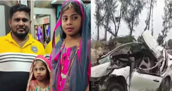 നി​ര്‍​ത്തി​യി​ട്ടി​രു​ന്ന ബ​സി​ന് പി​ന്നി​ലേ​ക്ക് കാ​റി​ടി​ച്ചുക​യ​റി; ഒ​രു കു​ടും​ബ​ത്തി​ലെ അ​ഞ്ചു​പേ​ര്‍​ക്ക് ദാ​രു​ണാ​ന്ത്യം