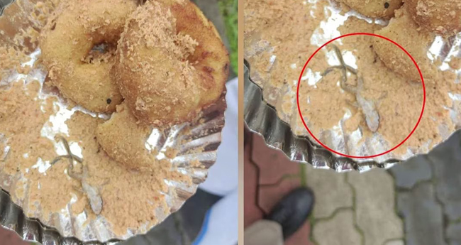 റെ​യി​ൽ​വേ സ്റ്റേ​ഷ​നി​ൽ​നി​ന്നു‌ വാ​ങ്ങി​യ  ഭ​ക്ഷ​ണ​ത്തി​ൽ ച​ത്ത ത​വ​ള