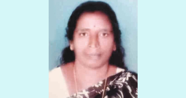 വൃക്ഷശിഖരം ഒടിഞ്ഞുവീണ്  വീട്ടമ്മ മരിച്ചു