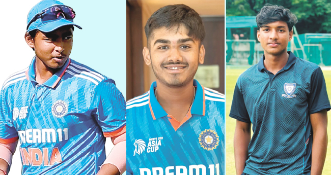 വൈ​​ഭ​​വ്, ആ​​യു​​ഷ്, ഇ​​നാ​​ന്‍ ഇന്ത്യൻ ടീമിൽ...