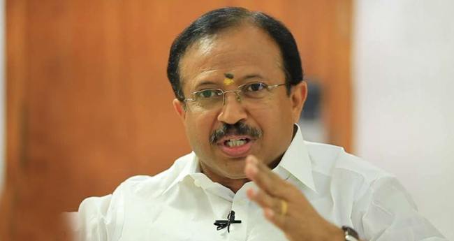 ശ​ശി ത​രൂ​ര്‍ കോ​ണ്‍​ഗ്ര​സ് ഉ​പേ​ക്ഷി​ക്കു​ന്ന​തി​നെ സ്വാ​ഗ​തം ചെ​യ്യു​ന്നു:   വി. ​മു​ര​ളീ​ധ​ര​ന്‍