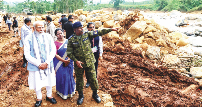 വയനാട് ഉരുൾപൊട്ടൽ ദേ​ശീ​യ ദു​ര​ന്ത​മായി പ്രഖ്യാപിക്കില്ല: കേന്ദ്രം