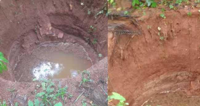 കോ​ഴി​ക്കോ​ട് ശ​ക്ത​മാ​യ മ​ഴ​യി​ല്‍ കി​ണ​ര്‍ ഇ​ടി​ഞ്ഞു താ​ഴ്ന്നു