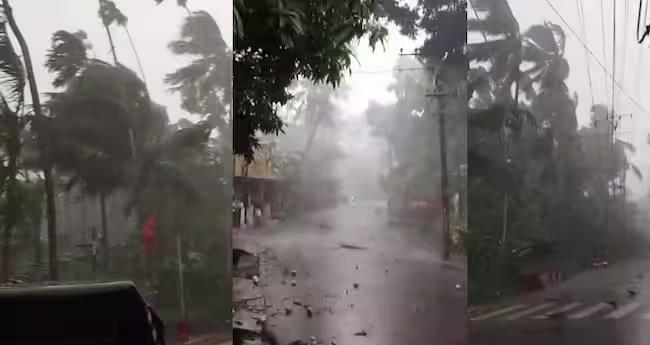 ക​ണ്ണൂ​രി​ൽ മി​ന്ന​ൽ ചു​ഴ​ലി; വ്യാ​പ​ക നാ​ശ​ന​ഷ്ടം