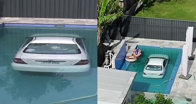 Shocking Scene in Sydneys West: Car Crashes into Backyard Pool Homeowner Injured in Rescue