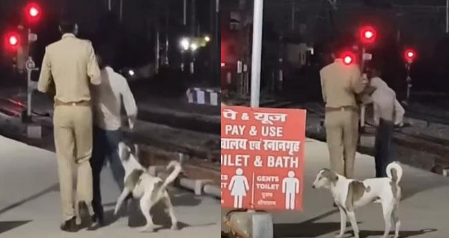 Dogesh Delivers Instant Justice: Viral Clip Shows Stray Dog Biting Culprits Butt at Railway Station