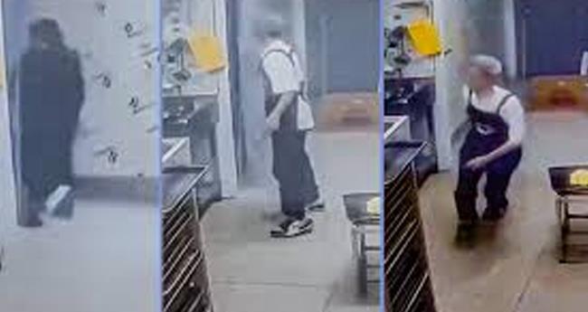 a man lock his colleague in a freezing room