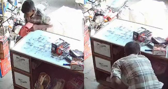 CCTV Exposes Audacious Daylight Heist: ?7 Lakh Stolen from Madhya Pradesh Shop