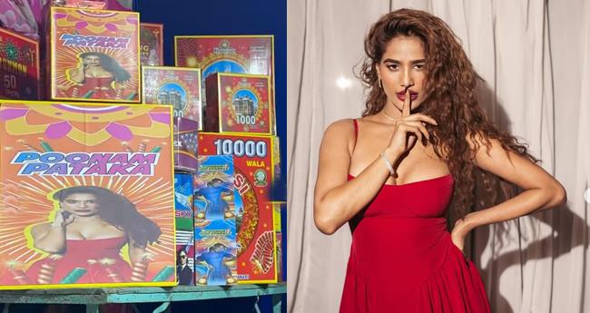 Poonam Pandey Stunned to Find Herself on Diwali Firecracker Boxes: Poonam Patakha is the New Trend!