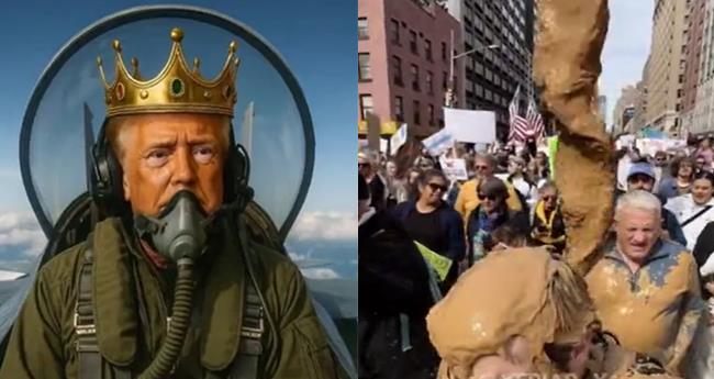 Focus on the Conflict/Controversy: No Kings Protests Sweep US Met with Trumps Mocking AI Imagery and Danger Zone Soundtrack
