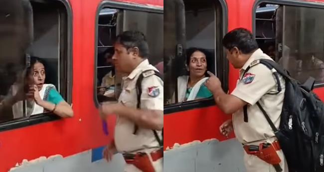Effective Awareness: Constable Demonstrates How Phones are Stolen Through Train Windows in Viral Clip