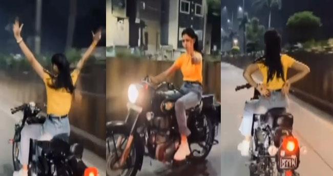 Helmet less Bike Stunt Goes Viral: Woman Fined Ordered to Delete Video After Police Action