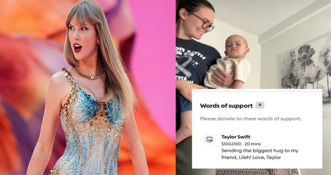 Taylor Swift Quietly Donates $100000 to Two Year Old Girl Fighting Brain Cancer