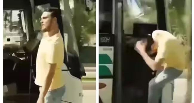 Man Shows Off By Hanging Out Of Bus Door Instant Karma Gets Him