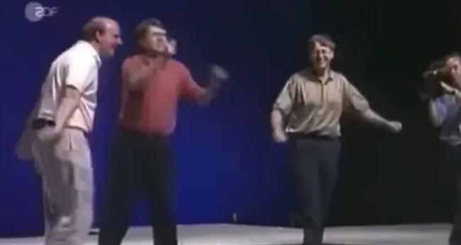 Bill Gates dances at Microsoft Windows 1995 launch party