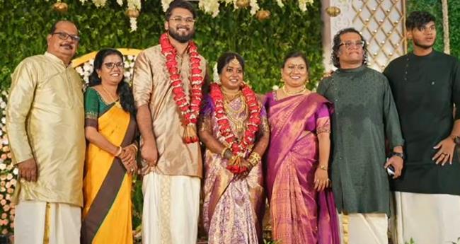 ന​ട​ൻ ഹ​രീ​ഷ് പേ​ര​ടി​യു​ടെ മ​ക​ൻ വി​വാ​ഹി​ത​നാ​യി