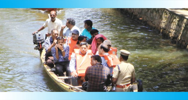 ആലപ്പുഴയിലെ പ്രളയബാധിത മേഖലകളിൽ കേന്ദ്രസംഘത്തിന്‍റെ പര്യടനം