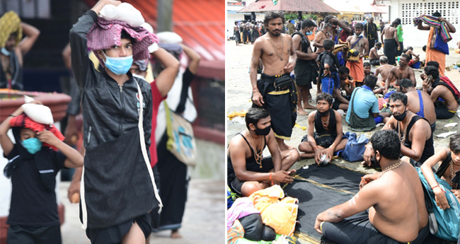 ക​ന​ത്ത മ​ഴ​യി​ൽ ഭ​ക്ത​ർ​ക്ക് പമ്പയി​ൽ വി​രി​വ​യ്ക്കാ​നു​ള്ള അ​നു​മ​തി ന​ൽ​കും