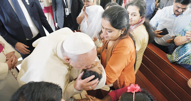 കേരള സഭയ്ക്കു  ഫ്രാൻസിസ് മാര്‍പാപ്പയുടെ പ്രത്യേക പരാമര്‍ശം