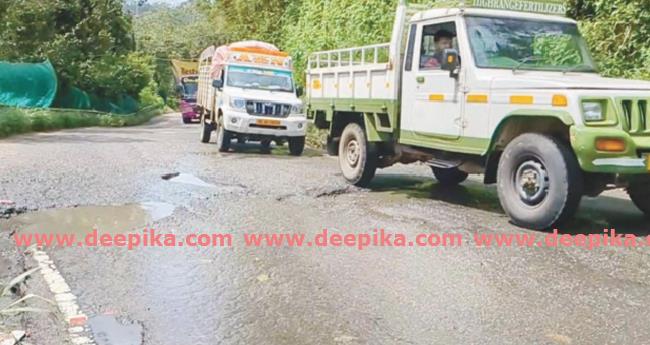 ക​ട്ട​പ്പ​ന-പു​ളി​യ​ന്‍​മ​ല റോ​ഡി​ലെ ഗ​ര്‍​ത്ത​ങ്ങ​ള്‍ അ​പ​ക​ട​ഭീഷണി