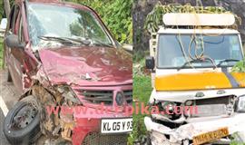 പി​ക്ക​പ്പ്‌വാനും കാ​റും കൂ​ട്ടി​യി​ടി​ച്ചു  അ​ഞ്ചു പേ​ർ​ക്കു പ​രി​ക്ക്