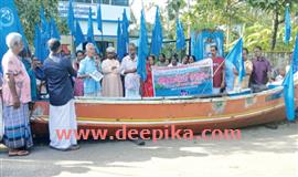 അ​ർ​ത്തു​ങ്ക​ൽ ഹാ​ർ​ബ​ർ നി​ർ​മാ​ണ​ത്തി​ന് ക​ല്ലു​ക​ള്‍ എ​ത്തു​ന്നു