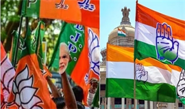 കോ​ണ്‍​ഗ്ര​സ്, ബി​ജെ​പി പ്ര​തി​ഷേ​ധം