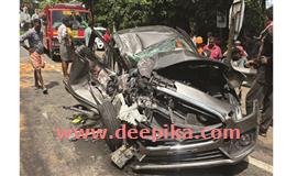 കാ​ർ കെ​എ​സ്ആ​ര്‍​ടി​സി ബ​സി​ലി​ടി​ച്ച്  ദ​ന്പ​തി​ക​ൾ​ക്ക് പ​രി​ക്ക്