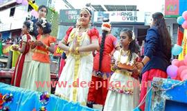 നിറംപകർന്നു നെയ്യാർഡാമിലെ സാംസ്‌കാരിക ഘോഷയാത്ര