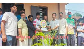 ദേ​ശീ​യ ചാ​ന്പ്യ​ന് സ്വീ​ക​ര​ണം ന​ൽ​കി