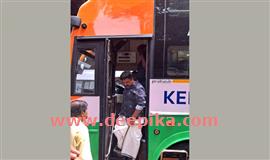 പുതിയ ദീർഘദൂര  കെഎസ്ആർടിസി ബസ് ഓടിച്ചുനോക്കി മന്ത്രി