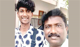 ചാ​ന​ൽ ച​ർ​ച്ചാ വേ​ദി​യി​ൽ; അ​ച്ഛ​ന്‍റെ മ​ക​ൻ താ​രം